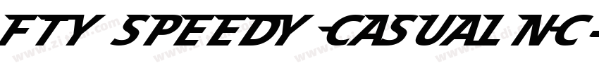 FTY SPEEDY CASUAL NC字体转换